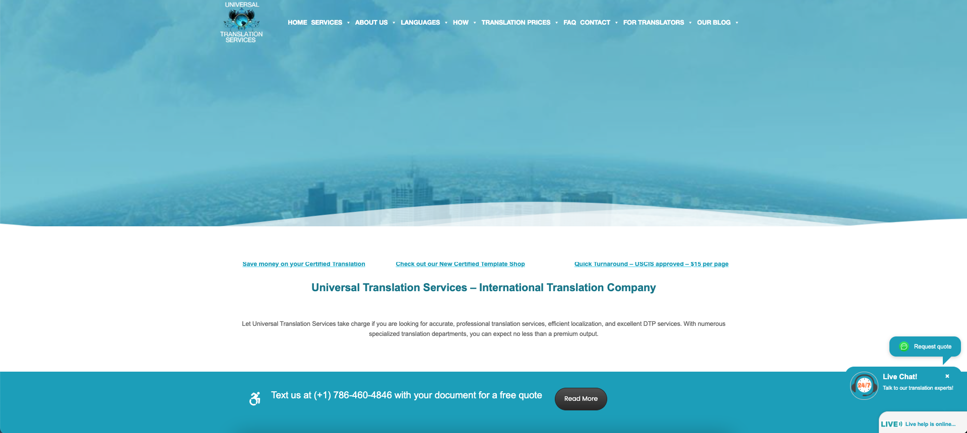 Universal Translation Services